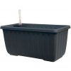 Plastia Samozavlažovací truhlík Siesta LUX antracit 40 cm Plastia Samozavlažovací truhlík Siesta LUX antracit 40 cm