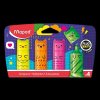 Zvýrazňovač Maped Mini Fluo Kawai - 4 ks - Zvýrazňovač Maped Mini Fluo Kawai - 4 ks -