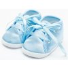 New Baby Dojčenské saténové capáčky modrá