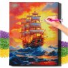 DIAMANTOVÁ MAĽBA 5D S RÁMOM Diamantová Výšivka Veľká Námorná Loď Mozaika 40x50 cm DIAMANTOVÁ MAĽBA 5D S RÁMOM Diamantová Výšivka Veľká Námorná Loď Mozaika 40x50 cm
