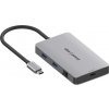 AlzaPower Metal USB-C Dock Station 7v1 Dual Screen APW-HCA72SY AlzaPower Metal USB-C Dock Station 7v1 Dual Screen APW-HCA72SY