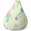 Sablio Sedací vak Pear Srdiečka a špirály XL - 140 x 100 x 25 cm Sablio Sedací vak Pear Srdiečka a špirály XL - 140 x 100 x 25 cm