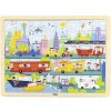 Drevené puzzle 48 dielov - doprava Viga Drevené puzzle 48 dielov - doprava Viga