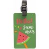 Cestovná menovka na kufor Worldpack Hello Summer - Zelená Cestovná menovka na kufor Worldpack Hello Summer - Zelená