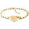 Tommy Hilfiger Pôvabný pozlátený náramok so srdiečkom Bold Heart 2780929 Tommy Hilfiger Pôvabný pozlátený náramok so srdiečkom Bold Heart 2780929