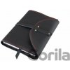 Kožený variabilní obal na knihy Nýty XL Černý Kožený variabilní obal na knihy Nýty XL Černý