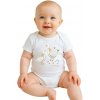 Detské body s potlačou New Baby Husičky - krátky rukáv Detské body s potlačou New Baby Husičky - krátky rukáv