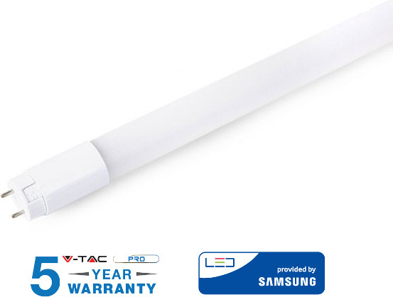 V-TAC Profesionálna LED trubica T8 120cm 18W so SAMSUNG čipmi 120lm/W, Studená biela 6000 6500K