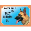 Cedulka Dafiko NĚMECKÝ OVČAK z boku Cedulka Dafiko NĚMECKÝ OVČAK z boku