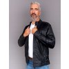 Max Original Leather Pánska kožená bunda 1431 black+perforácia (M 44-46) - Čierna - M Max Original Leather Pánska kožená bunda 1431 black+perforácia (M 44-46) - Čierna - M