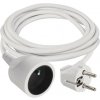 EMOS Predlžovací kábel 3 m / 1 zásuvka / biely / PVC / 1 mm2 P0113 EMOS Predlžovací kábel 3 m / 1 zásuvka / biely / PVC / 1 mm2 P0113