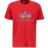 Alpha Industries Basic Rainbow Reflective T-Shirt Speed Red tričko pánske Veľkosť: 3XL, Farba: červená Alpha Industries Basic Rainbow Reflective T-Shirt Speed Red tričko pánske Veľkosť: 3XL, Farba: červená