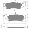 KH185 Brzdové platničky GOLDfren 041 m.in predné, pre japonské motocykle KH185 Brzdové platničky GOLDfren 041 m.in predné, pre japonské motocykle
