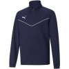 Puma Flísové mikiny Teamrise 1/4 Zip Top Jr Modrá Puma Flísové mikiny Teamrise 1/4 Zip Top Jr Modrá