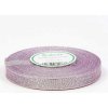 Stuha brokátová - 32,9m x 1,2 cm : strieborná/svetlofialová Stuha brokátová - 32,9m x 1,2 cm : strieborná/svetlofialová
