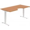 Hobis Pracovný stôl Motion Ergo, ZO, 3S, 180x61-128x90 cm, jelša/biela Hobis Pracovný stôl Motion Ergo, ZO, 3S, 180x61-128x90 cm, jelša/biela