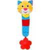 Baby Mix detská pískacia plyšová hračka s hrkálkou tiger