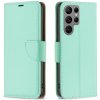 Peňaženkové kožené puzdro Pure Color na Samsung Galaxy S24 Ultra 5G - Zelená Peňaženkové kožené puzdro Pure Color na Samsung Galaxy S24 Ultra 5G - Zelená