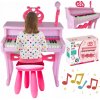 DETSKÉ PIANO FORTEPIAN KLÁVESY MIKROFÓN DETSKÉ PIANO FORTEPIAN KLÁVESY MIKROFÓN