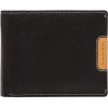 Lagen pánska peňaženka kožená 615196 Černá svetlo hnědá
