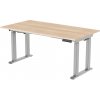 DELSO Elektrický výškovo nastaviteľný stôl STABLER PRO - 180 cm, 70 cm, Sivá, Akát DELSO Elektrický výškovo nastaviteľný stôl STABLER PRO - 180 cm, 70 cm, Sivá, Akát