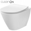 CERSANIT - SET 743 závesná misa CITY OVAL NEW CLEAN ON vrátane sedátka duroplast K701-104 CERSANIT - SET 743 závesná misa CITY OVAL NEW CLEAN ON vrátane sedátka duroplast K701-104