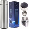 Termohrnček KIK KX6358_1 LED 500 ml strieborný Termohrnček KIK KX6358_1 LED 500 ml strieborný