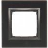 KONTAKT-SIMON S.A. Rámček 1 násobný sklenený lávová/antracit 96x92x10mm KONTAKT-SIMON S.A. Rámček 1 násobný sklenený lávová/antracit 96x92x10mm