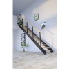 Pertura Libra Rustikálny dub bez podstupníc čierna rovné 85 cm 13/14