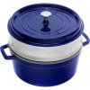Staub Hrniec okrúhly 26 cm 5,2 l modrý s parákom