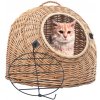 Přepravka pro kočku 60 x 45 x 45 cm přírodní vrba Hnědá 170909 Přepravka pro kočku 60 x 45 x 45 cm přírodní vrba Hnědá 170909