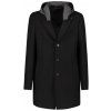 GAUDI Hooded Black kabát GAUDI Hooded Black kabát