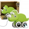LEAN TOYS Hračka na ťahanie – Zelený dinosaurus LEAN TOYS Hračka na ťahanie – Zelený dinosaurus