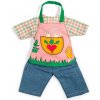 Bigjigs Toys Zahradnické kalhoty s kostkovanou košilí pro panenku 34 cm Bigjigs Toys Zahradnické kalhoty s kostkovanou košilí pro panenku 34 cm
