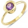 Lillian Vassago zlatý prsteň s ametystom LLV22 GR002YA