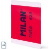 Blok linajkový lepený A4 MILAN séria nata, 48 listov, červený Blok linajkový lepený A4 MILAN séria nata, 48 listov, červený