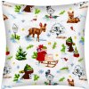 Obliečka bavlnená - vianoce - 40x40 cm - Zvieratká v lese Obliečka bavlnená - vianoce - 40x40 cm - Zvieratká v lese