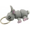 Prívesok kľúčenka ZAJAČIK - Sivá Prívesok kľúčenka ZAJAČIK - Sivá