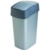 CURVER - Kôš odpadkový 45L s výklopným vekom, šedý s tmavošedým okrajom, umelá hmota CURVER - Kôš odpadkový 45L s výklopným vekom, šedý s tmavošedým okrajom, umelá hmota