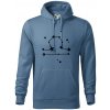 Súhvezdie - Libra - Váhy - Mikina pánska Cape s kapucňou - 3XL ( Denim ) Súhvezdie - Libra - Váhy - Mikina pánska Cape s kapucňou - 3XL ( Denim )