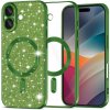 Techsuit - Luxury Glitter MagSafe ochranný obal na iPhone 17 – tmavozelený Techsuit - Luxury Glitter MagSafe ochranný obal na iPhone 17 – tmavozelený