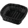 SVING Košíček na pečivo PROFI, 19 x 19 x 7 cm, čierny polyratan SVING Košíček na pečivo PROFI, 19 x 19 x 7 cm, čierny polyratan