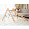 Woodisio Montessori Piklerovej triangel veľký PEDRO buk Farba: Farebný - modrý, Variant: Triangel Woodisio Montessori Piklerovej triangel veľký PEDRO buk Farba: Farebný - modrý, Variant: Triangel