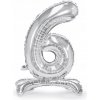 Godan Samostojaci fóliový balón 6 strieborný 74 cm