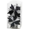 Ozdoba MagicHome Vianoce, 6 ks, čierno - strieborná, 8x9,5 cm Ozdoba MagicHome Vianoce, 6 ks, čierno - strieborná, 8x9,5 cm