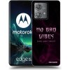 Picasee silikónový čierny obal pre Motorola Edge 40 Neo - No bad vibes Picasee silikónový čierny obal pre Motorola Edge 40 Neo - No bad vibes