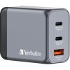 Verbatim USB nabíjačka 3 v 1, 1× USB-A, 2× USB C, sivá, 32201 Verbatim USB nabíjačka 3 v 1, 1× USB-A, 2× USB C, sivá, 32201