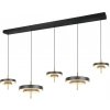 Trio T340210580 LED závesné stropné svietidlo KEATON | 50W integrovaný LED zdroj | 1x5900lm | 2300+3000+4000K | na lanku | Trio - SwitchDimmer | čierna | zlatá Trio T340210580 LED závesné stropné svietidlo KEATON | 50W integrovaný LED zdroj | 1x5900lm | 2300+3000+4000K | na lanku | Trio - SwitchDimmer | čierna | zlatá