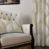 Záves dekoračný alebo látka, Soft Listy bielobéžové, 150 cm 150 cm Záves dekoračný alebo látka, Soft Listy bielobéžové, 150 cm 150 cm