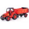Mega Veľký Traktor s návesom červený 8PL0445 Mega Veľký Traktor s návesom červený 8PL0445